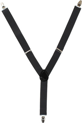 Eccellente Y- Back Suspenders for Men(Black)