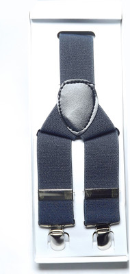 Mentiezi Y- Back Suspenders for Men(Grey)