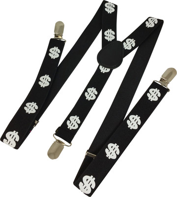 Ammvi Creations Y- Back Suspenders for Men(Black)