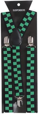 Tiekart Y- Back Suspenders for Men(Green)