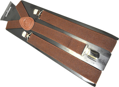 loopa Y- Back Suspenders for Men(Brown)