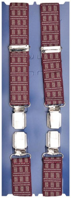 Tiekart Y- Back Suspenders for Men(Maroon)