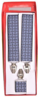 Tiekart Y- Back Suspenders for Men(Grey)