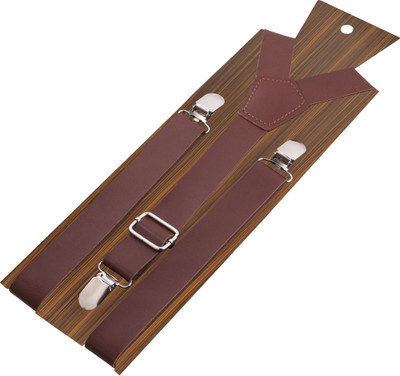 Peluche Y- Back Suspenders for Men(Brown)