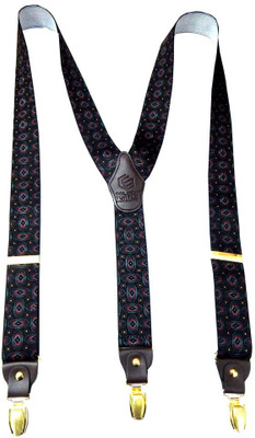 Navaksha Y- Back Suspenders for Men(Black)