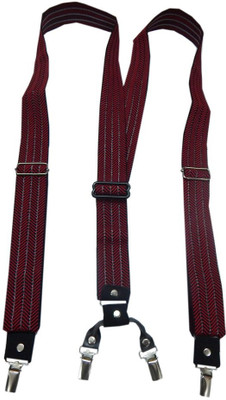Navaksha Y- Back Suspenders for Men(Maroon)