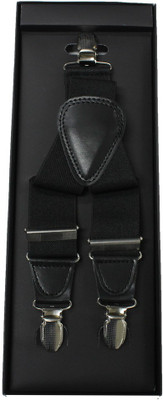 Romano Y- Back Suspenders for Men, Boys(Black)