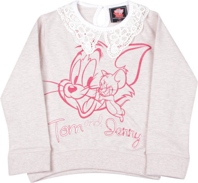 Tom & Jerry Girls Sweatshirt, Pink