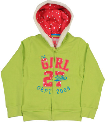 612 League Full Sleeve Solid Girls sweatshirt, Neon green 
612 League Full Sleeve Solid Girls sweatshirt, Neon green