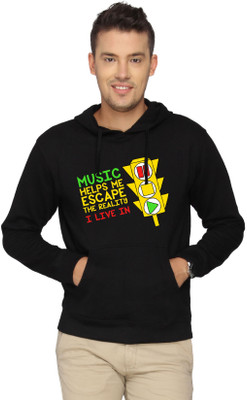 Campus Sutra Full Sleeve Solid Men Sweatshirt, Black