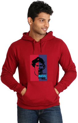 Campus Sutra Full Sleeve Printed Men Sweatshirt, Red