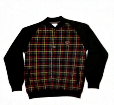 Cuddlezz Full Sleeve Checkered Boys Sweatshirt, Maroon