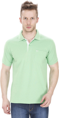 Sparky Solid Men's Polo Neck Green T-Shirt