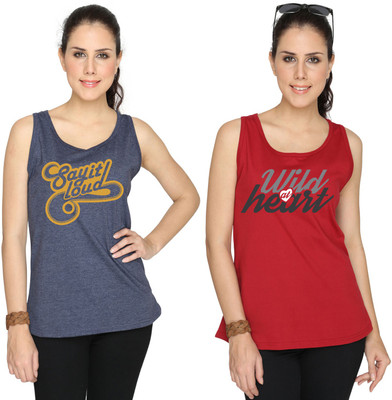 SayItLoud Printed Women's Round Neck Blue, Maroon T-Shirt(Pack of 2), Blue;maroon;melange
SayItLoud Printed Women's Round Neck Blue, Maroon T-Shirt(Pack of 2), Blue;maroon;melange