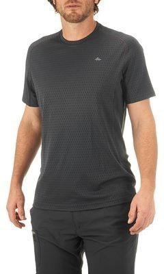 Decathlon - Quechua Solid Men' Round Neck Grey T-Shirt