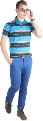 Proline Striped Men's Polo Neck Light Blue T-Shirt, Lb/gml
Proline Striped Men's Polo Neck Light Blue T-Shirt, Lb/gml