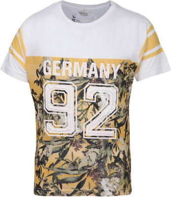 Fritzberg Boys Printed T Shirt(Gold