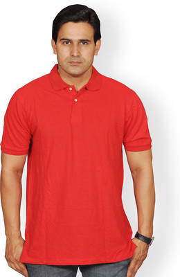 Nation Polo Club Solid Men's Polo Neck Maroon T-Shirt