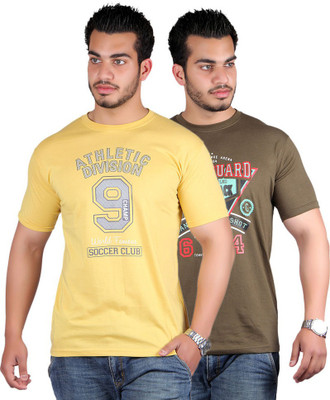 Shineway Graphic Print Men's Round Neck Multicolor T-Shirt(Pack of 2, Coffee;gold
Shineway Graphic Print Men's Round Neck Multicolor T-Shirt(Pack of 2, Coffee;gold
