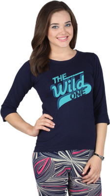 SayItLoud Printed Women's Round Neck Blue T-Shirt, Navy blue
SayItLoud Printed Women's Round Neck Blue T-Shirt, Navy blue