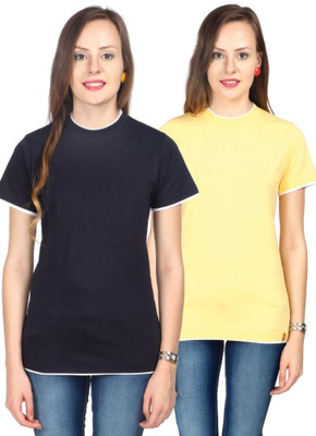 Campus Sutra Solid Women's Round Neck Dark Blue, Yellow T-Shirt(Pack of 2)
Campus Sutra Solid Women's Round Neck Dark Blue, Yellow T-Shirt(Pack of 2)