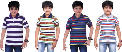 Dongli Boys Printed T Shirt(Multicolor, Pack of 4)
