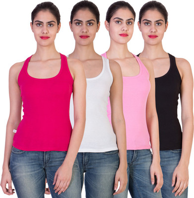 2 Day Solid Women's Round Neck Multicolor T-Shirt(Pack of 4, Baby pink;black;fushia;white
2 Day Solid Women's Round Neck Multicolor T-Shirt(Pack of 4, Baby pink;black;fushia;white