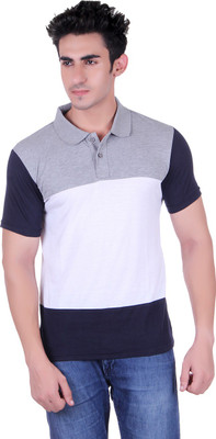 Vivid Bharti Solid Men's Polo Neck Grey, White, Dark Blue T-Shirt, Grey;navy;white
Vivid Bharti Solid Men's Polo Neck Grey, White, Dark Blue T-Shirt, Grey;navy;white