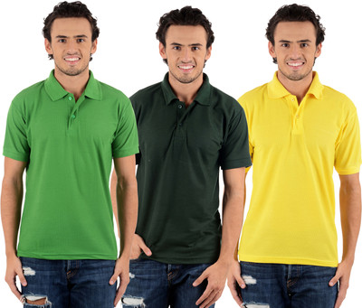 Blaze Solid Men's Polo Neck Multicolor T-Shirt(Pack of 3, Dark green;light green;yellow
Blaze Solid Men's Polo Neck Multicolor T-Shirt(Pack of 3, Dark green;light green;yellow