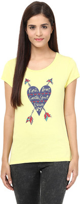Honey By Pantaloons Graphic Print Women' Round Neck Yellow T-Shirt, Dandelion yellow
Honey By Pantaloons Graphic Print Women' Round Neck Yellow T-Shirt, Dandelion yellow
