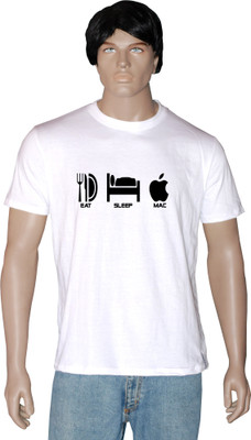 Tshirt.in Graphic Print Men' Round Neck White T-Shirt, Pearl white