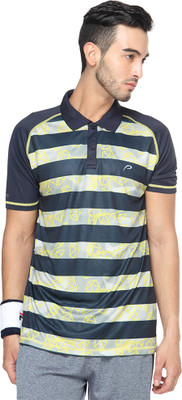 Proline Printed Men's Polo Neck Blue T-Shirt, Navy