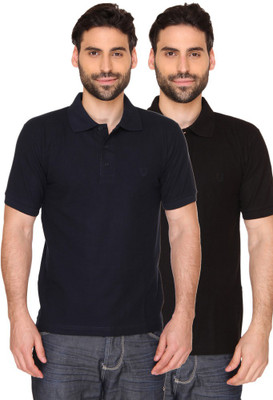 Blacksmith Solid Men's Polo Neck Dark Blue, Black T-Shirt(Pack of 2, Sailor navy;vegas black
Blacksmith Solid Men's Polo Neck Dark Blue, Black T-Shirt(Pack of 2, Sailor navy;vegas black