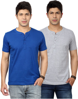 Top Notch Solid Men's Henley Blue, Grey T-Shirt(Pack of 2), Royal blue;grey melange
Top Notch Solid Men's Henley Blue, Grey T-Shirt(Pack of 2), Royal blue;grey melange