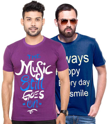 Cool Club Printed Men' Round Neck Purple, Blue T-Shirt(Pack of 2, Blue;purple
Cool Club Printed Men' Round Neck Purple, Blue T-Shirt(Pack of 2, Blue;purple
