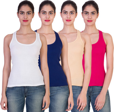 2 Day Solid Women's Round Neck Multicolor T-Shirt(Pack of 4), Fushia;royal blue;skin;white
2 Day Solid Women's Round Neck Multicolor T-Shirt(Pack of 4), Fushia;royal blue;skin;white