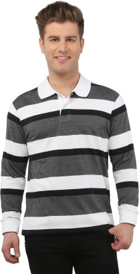 The Cotton Company Striped Men' Polo Neck Grey, White, Black T-Shirt, Titanium grey
The Cotton Company Striped Men' Polo Neck Grey, White, Black T-Shirt, Titanium grey