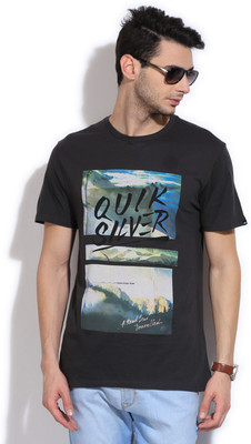 Quick Silver Graphic Print Men's Round Neck Black T-Shirt, Kta0 
Quick Silver Graphic Print Men's Round Neck Black T-Shirt, Kta0