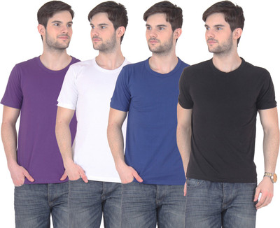 E'Hiose Solid Men's Round Neck Multicolor T-Shirt(Pack of 4, Black;blue;purple;white
E'Hiose Solid Men's Round Neck Multicolor T-Shirt(Pack of 4, Black;blue;purple;white
