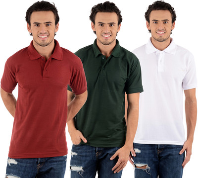 Blaze Solid Men' Polo Neck Multicolor T-Shirt(Pack of 3, Dark green;maroon;white
Blaze Solid Men' Polo Neck Multicolor T-Shirt(Pack of 3, Dark green;maroon;white