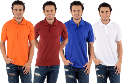 Blaze Solid Men's Polo Neck Multicolor T-Shirt(Pack of 4, Maroon;orange;royal blue;white
Blaze Solid Men's Polo Neck Multicolor T-Shirt(Pack of 4, Maroon;orange;royal blue;white