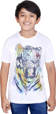 Tantra Boys Graphic Print Polyester T Shirt(White, Pack of 1) 
Tantra Boys Graphic Print Polyester T Shirt(White, Pack of 1)