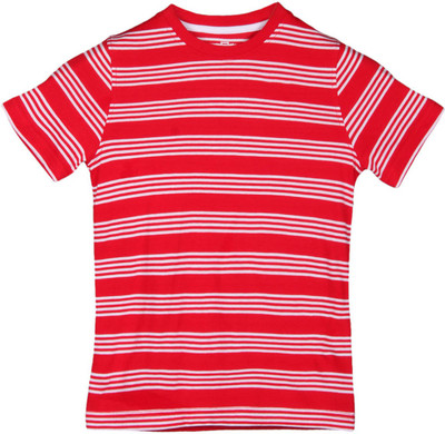 Chalk by Pantaloons Boys Striped T Shirt(Red, Pack of 1
