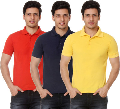 TeeMoods Solid Men's Polo Neck Dark Blue, Red, Yellow T-Shirt(Pack of 3), Navy;red;yellow
TeeMoods Solid Men's Polo Neck Dark Blue, Red, Yellow T-Shirt(Pack of 3), Navy;red;yellow