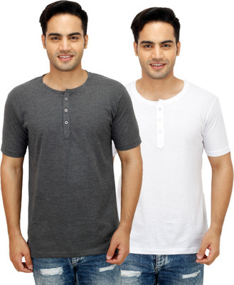Sanvi Traders Solid Men Henley Multicolor T-Shirt(Pack of 2 
Sanvi Traders Solid Men Henley Multicolor T-Shirt(Pack of 2
