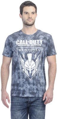 Call Of Duty Printed Men's Round Neck Blue T-Shirt, Call of duty blue