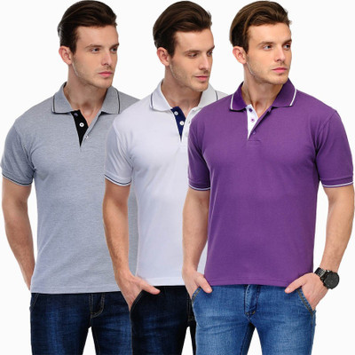 Scott International Solid Men's Polo Neck Grey, White, Purple T-Shirt(Pack of 3, Grey and white and purple
Scott International Solid Men's Polo Neck Grey, White, Purple T-Shirt(Pack of 3, Grey and white and purple
