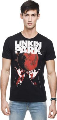 Linkin Park Printed Men's Round Neck Black T-Shirt