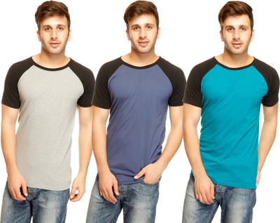 Gritstones Solid Men's V-neck Multicolor T-Shirt(Pack of 3), Grey melange;n.blue;turq
Gritstones Solid Men's V-neck Multicolor T-Shirt(Pack of 3), Grey melange;n.blue;turq