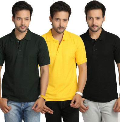 Weardo Solid Men's Polo Neck Yellow, Green, Black T-Shirt(Pack of 3, Black;green;yellow
Weardo Solid Men's Polo Neck Yellow, Green, Black T-Shirt(Pack of 3, Black;green;yellow